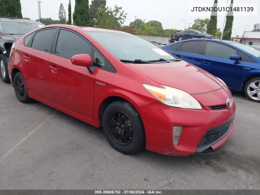 JTDKN3DU1C1481139 2012 Toyota Prius Two