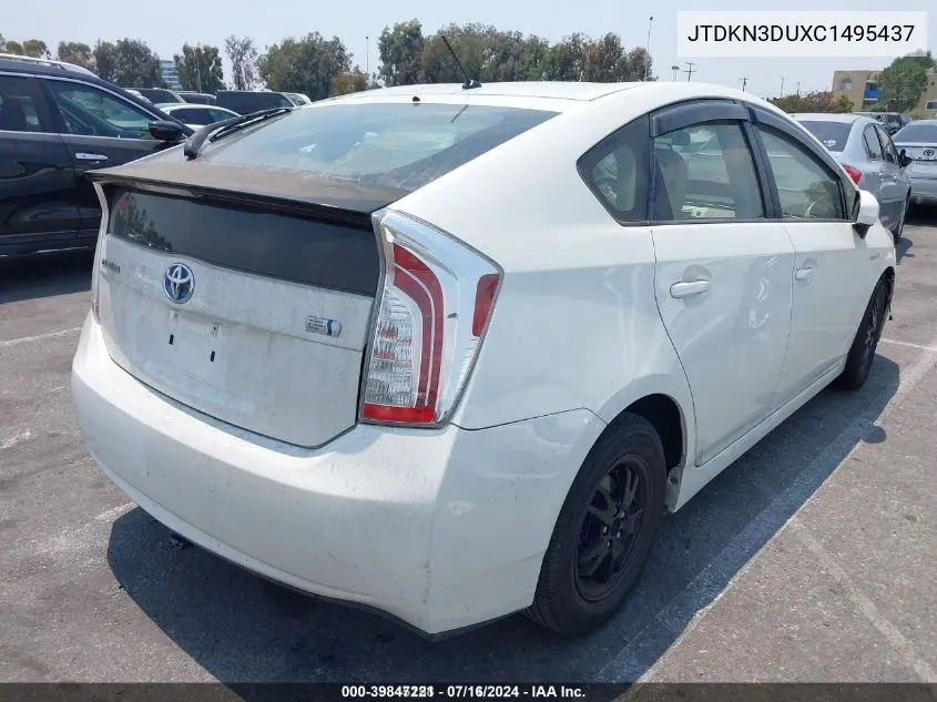 JTDKN3DUXC1495430 2012 Toyota Prius Two