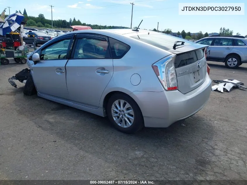 JTDKN3DP0C3027950 2012 Toyota Prius Plug-In