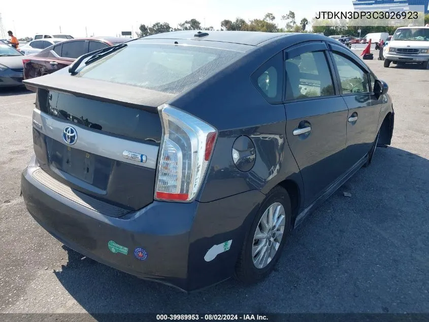 JTDKN3DP3C3026923 2012 Toyota Prius Plug-In Advanced