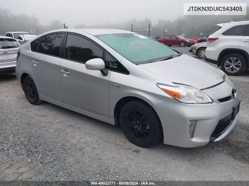 JTDKN3DUIC543405 2012 Toyota Prius