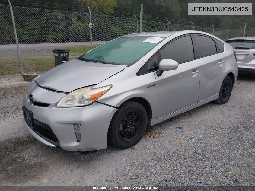 JTDKN3DUIC543405 2012 Toyota Prius