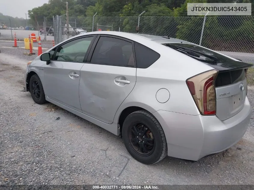 JTDKN3DUIC543405 2012 Toyota Prius