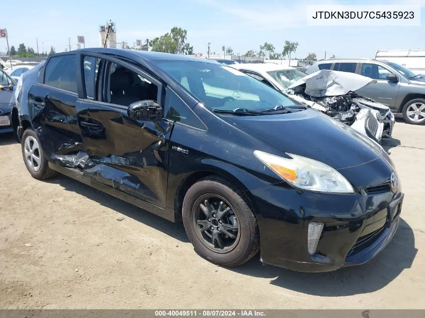 JTDKN3DU7C5435923 2012 Toyota Prius Four