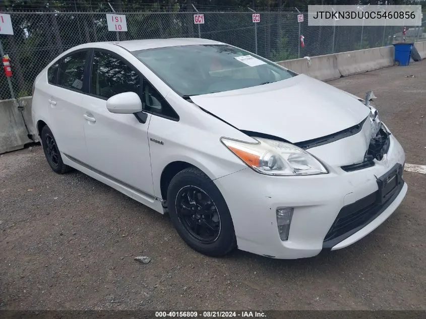 JTDKN3DU0C5460856 2012 Toyota Prius Five/Four/One/Three/Two