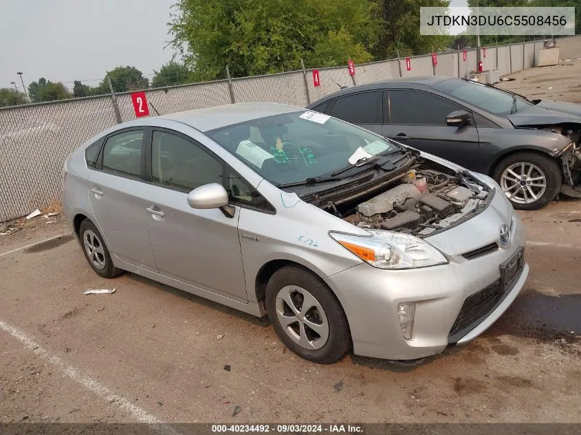 JTDKN3DU6C5508456 2012 Toyota Prius Three