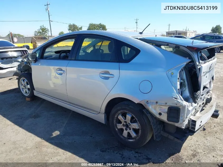 2012 Toyota Prius Two VIN: JTDKN3DU8C5413199 Lot: 40265667