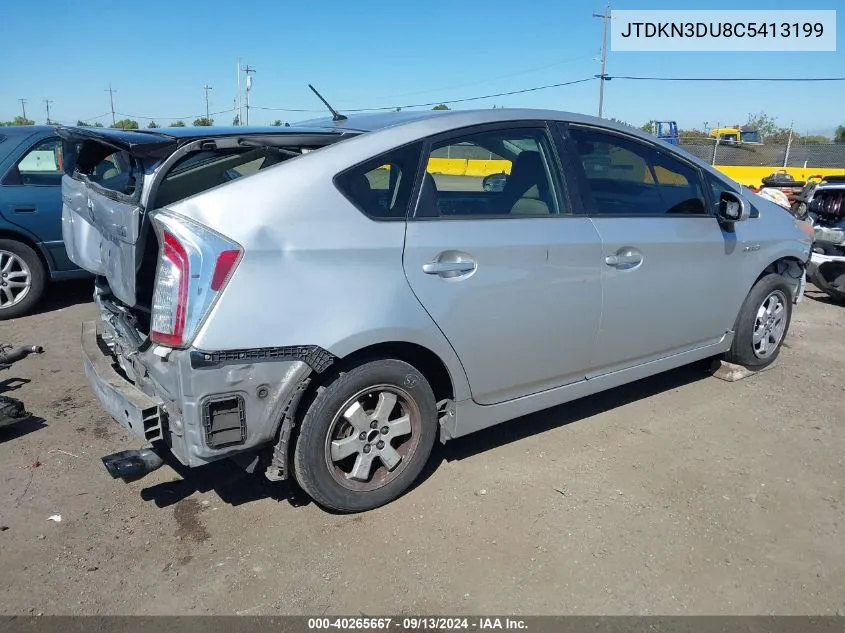 2012 Toyota Prius Two VIN: JTDKN3DU8C5413199 Lot: 40265667