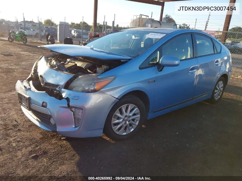 2012 Toyota Prius Plug-In VIN: JTDKN3DP9C3007454 Lot: 40265992