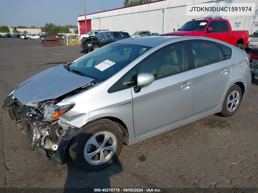 2012 Toyota Prius VIN: JTDKN3DU4C1591974 Lot: 40270779