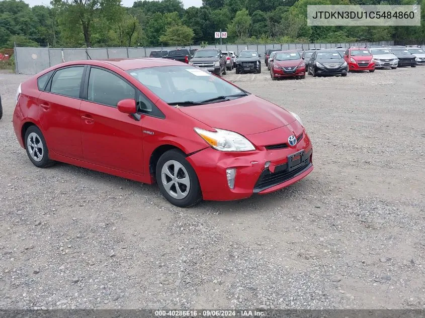 JTDKN3DU1C5484860 2012 Toyota Prius Two