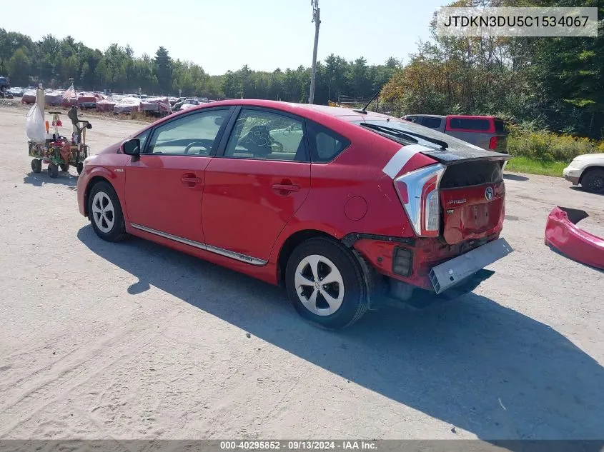 JTDKN3DU5C1534067 2012 Toyota Prius Four