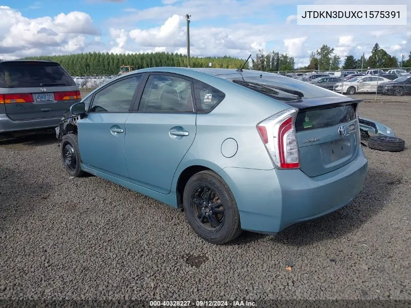 JTDKN3DUXC1575391 2012 Toyota Prius Two