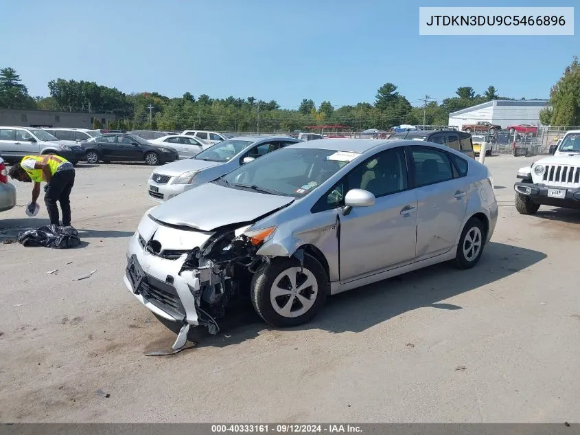 2012 Toyota Prius Two VIN: JTDKN3DU9C5466896 Lot: 40333161