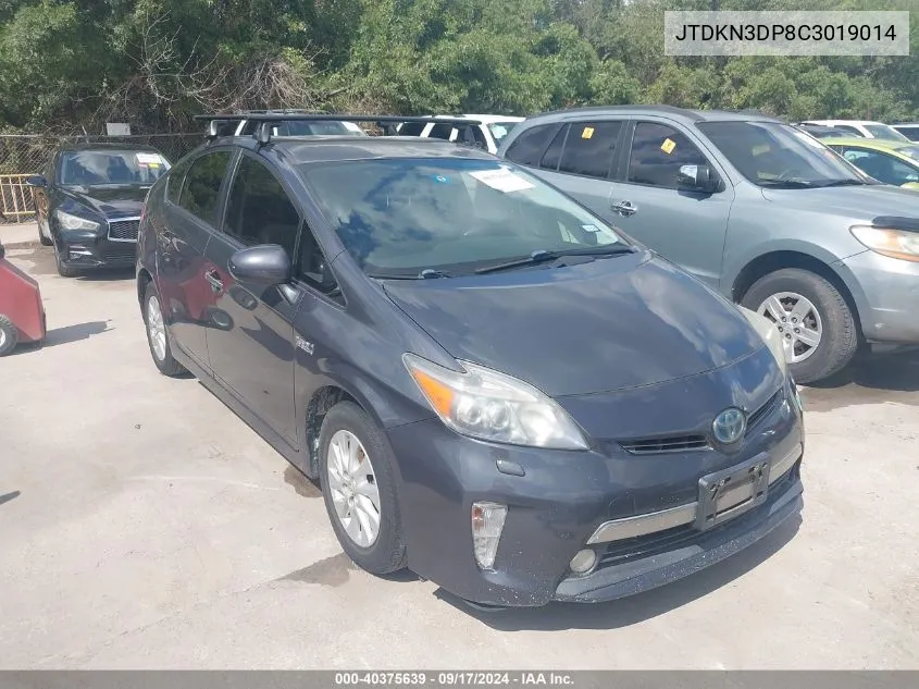 2012 Toyota Prius Plug-In Advanced VIN: JTDKN3DP8C3019014 Lot: 40375639