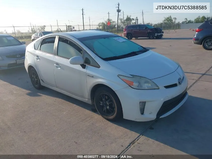 JTDKN3DU7C5388585 2012 Toyota Prius Two