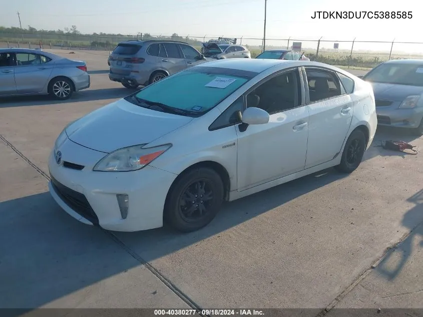 JTDKN3DU7C5388585 2012 Toyota Prius Two