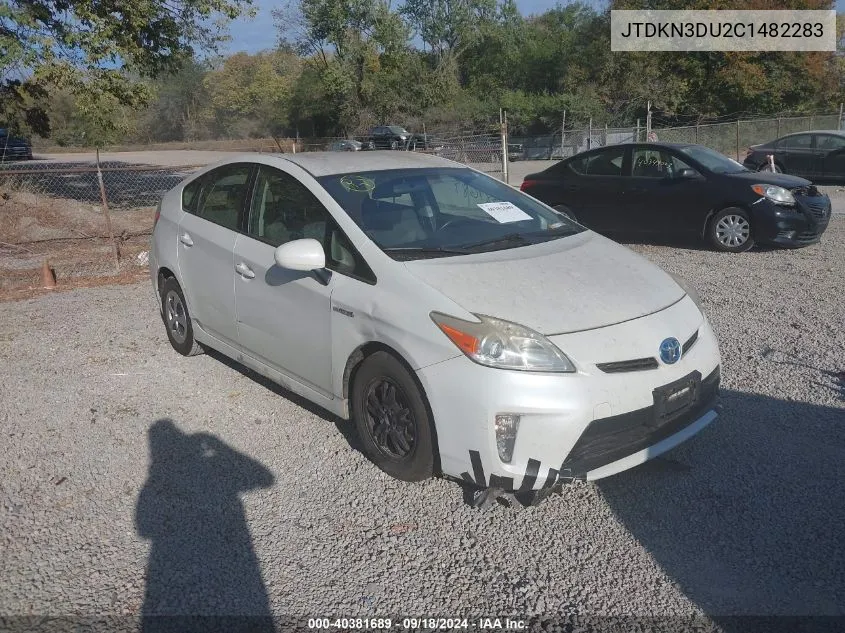 2012 Toyota Prius Two VIN: JTDKN3DU2C1482283 Lot: 40381689