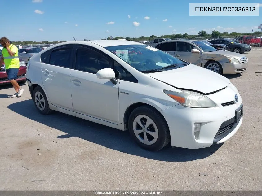 JTDKN3DU2C0336813 2012 Toyota Prius Two