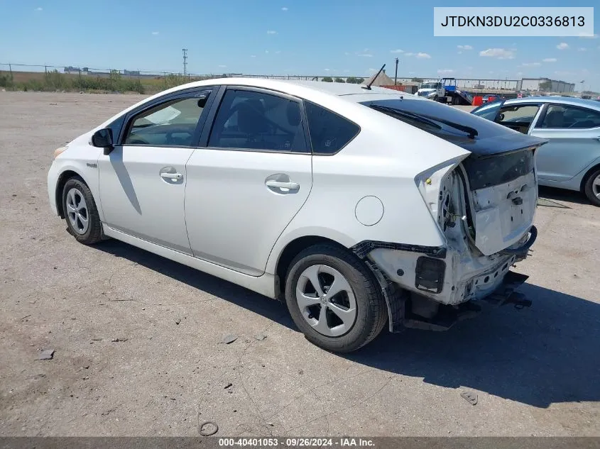 JTDKN3DU2C0336813 2012 Toyota Prius Two