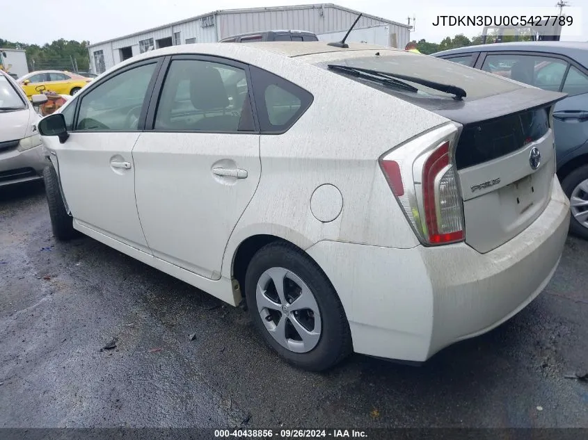 JTDKN3DU0C5427789 2012 Toyota Prius Three