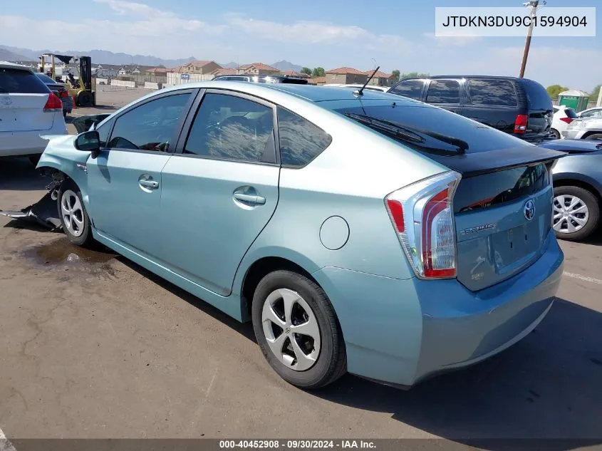 JTDKN3DU9C1594904 2012 Toyota Prius