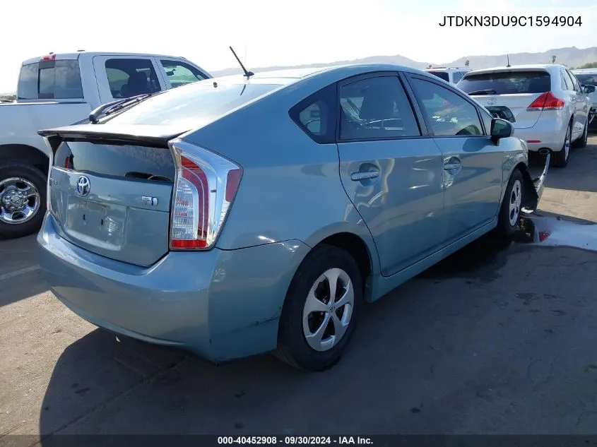 JTDKN3DU9C1594904 2012 Toyota Prius