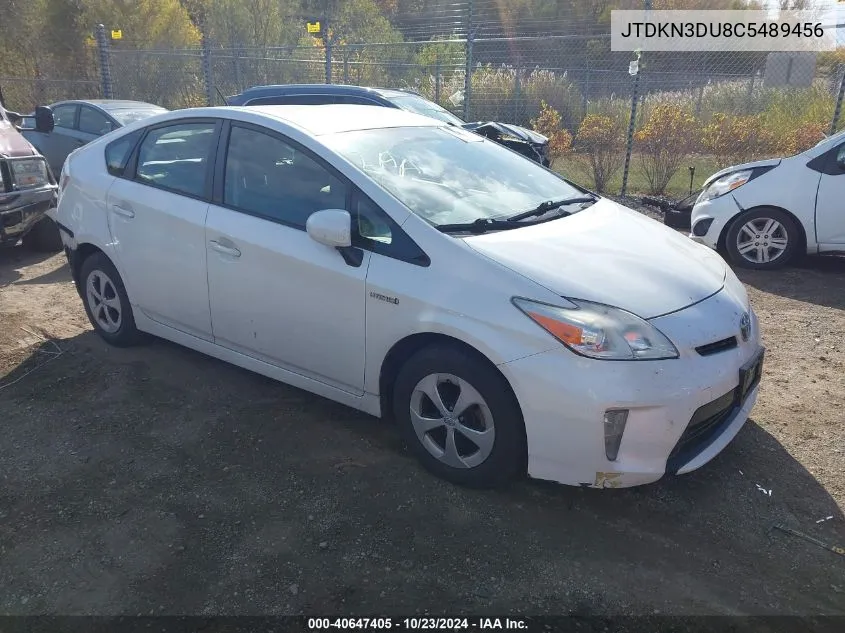 JTDKN3DU8C5489456 2012 Toyota Prius Two