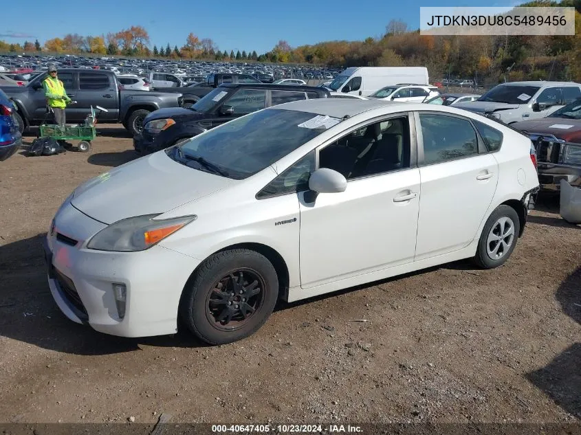 JTDKN3DU8C5489456 2012 Toyota Prius Two