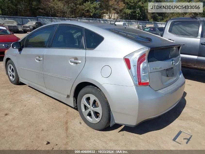 2012 Toyota Prius VIN: JTDKN3DU9C5433056 Lot: 40689532