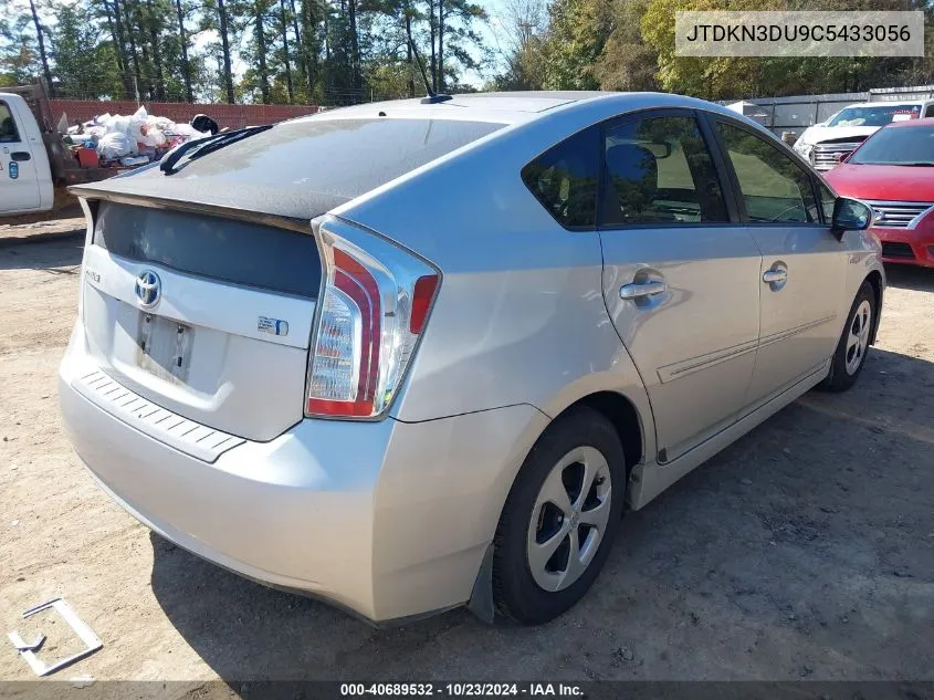 2012 Toyota Prius VIN: JTDKN3DU9C5433056 Lot: 40689532