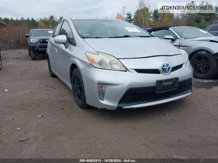 2012 Toyota Prius Two VIN: JTDKN3DU5C5506875 Lot: 40692615