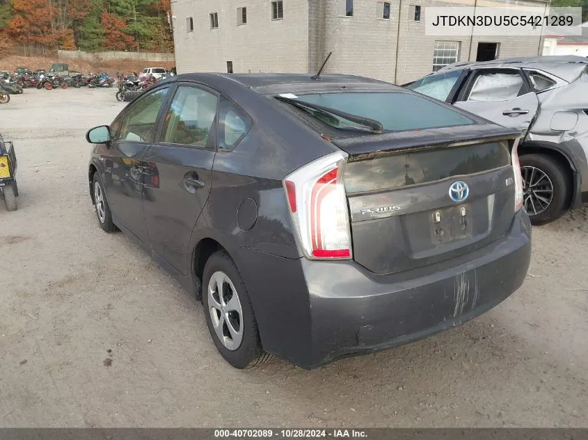 JTDKN3DU5C5421289 2012 Toyota Prius