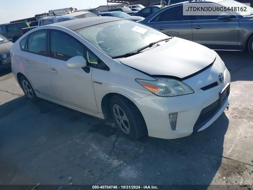 2012 Toyota Prius VIN: JTDKN3DU6C5448162 Lot: 40704746