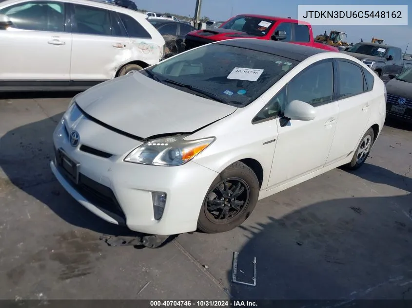 2012 Toyota Prius VIN: JTDKN3DU6C5448162 Lot: 40704746