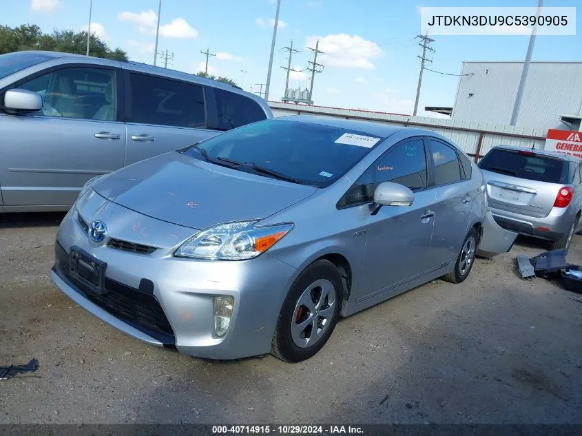 JTDKN3DU9C5390905 2012 Toyota Prius Four