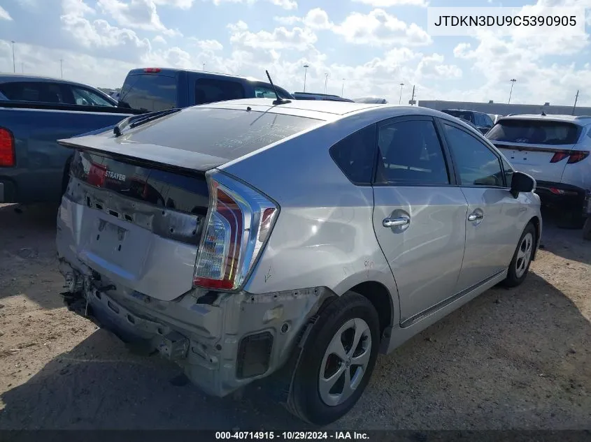 JTDKN3DU9C5390905 2012 Toyota Prius Four