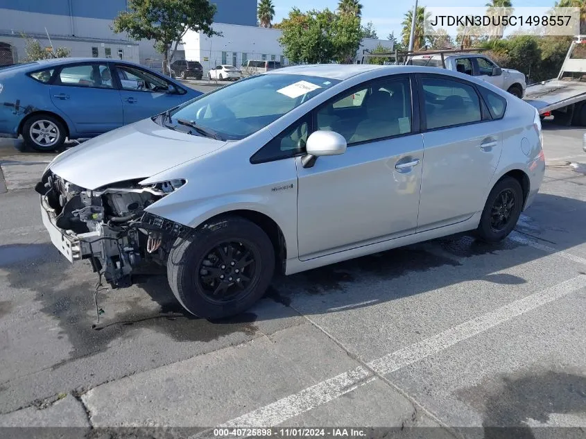 JTDKN3DU5C1498557 2012 Toyota Prius Two