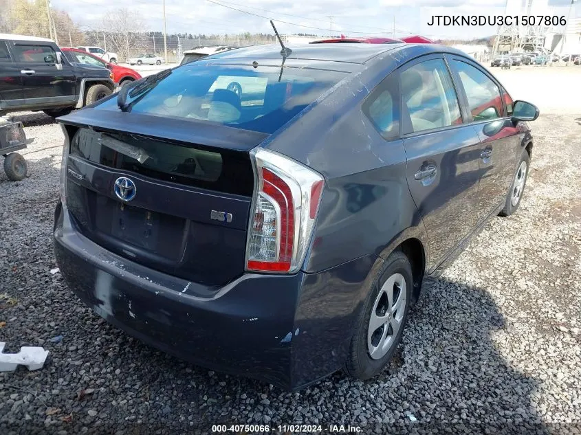 JTDKN3DU3C1507806 2012 Toyota Prius Two