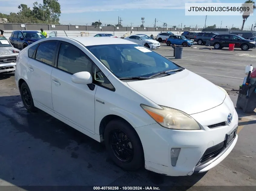 JTDKN3DU3C5486089 2012 Toyota Prius Two