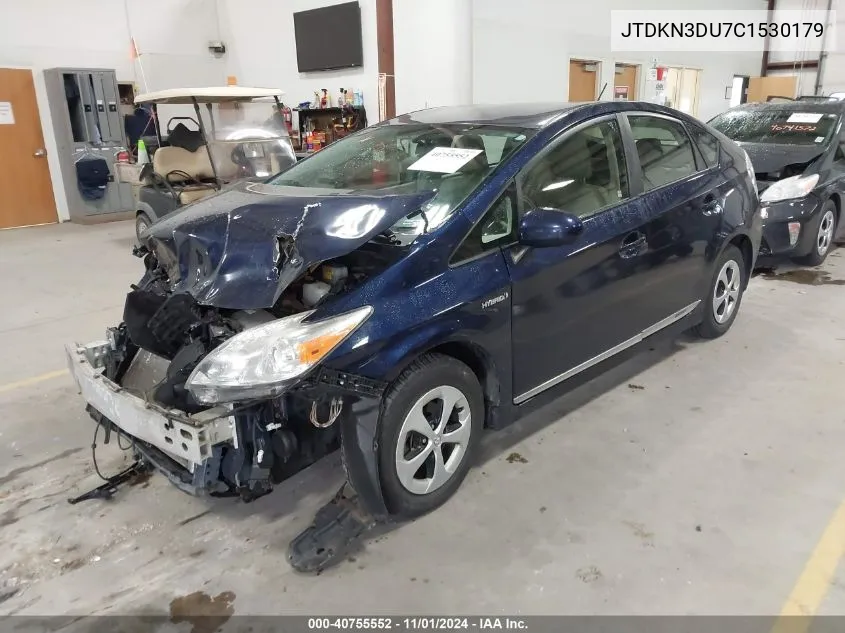 JTDKN3DU7C1530179 2012 Toyota Prius Four