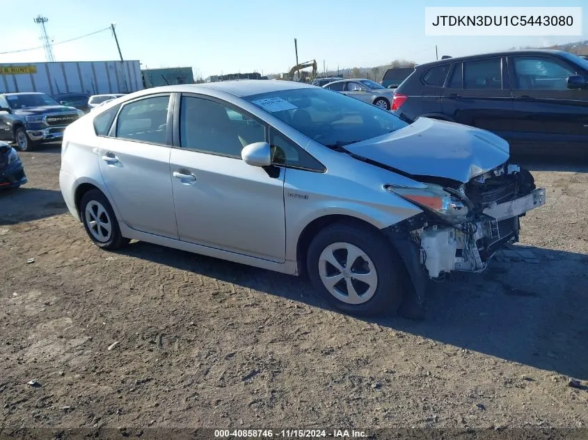 2012 Toyota Prius Two VIN: JTDKN3DU1C5443080 Lot: 40858746