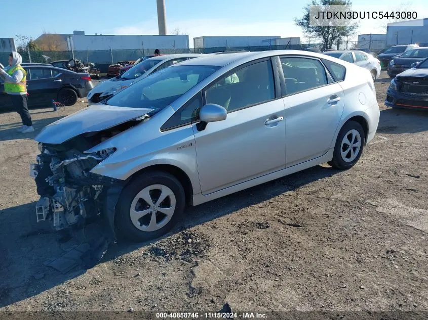 2012 Toyota Prius Two VIN: JTDKN3DU1C5443080 Lot: 40858746