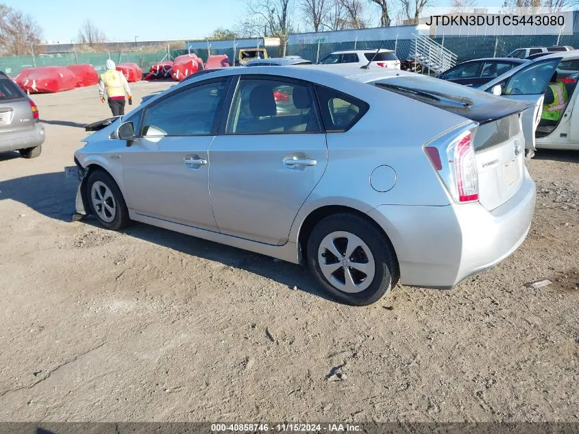 2012 Toyota Prius Two VIN: JTDKN3DU1C5443080 Lot: 40858746