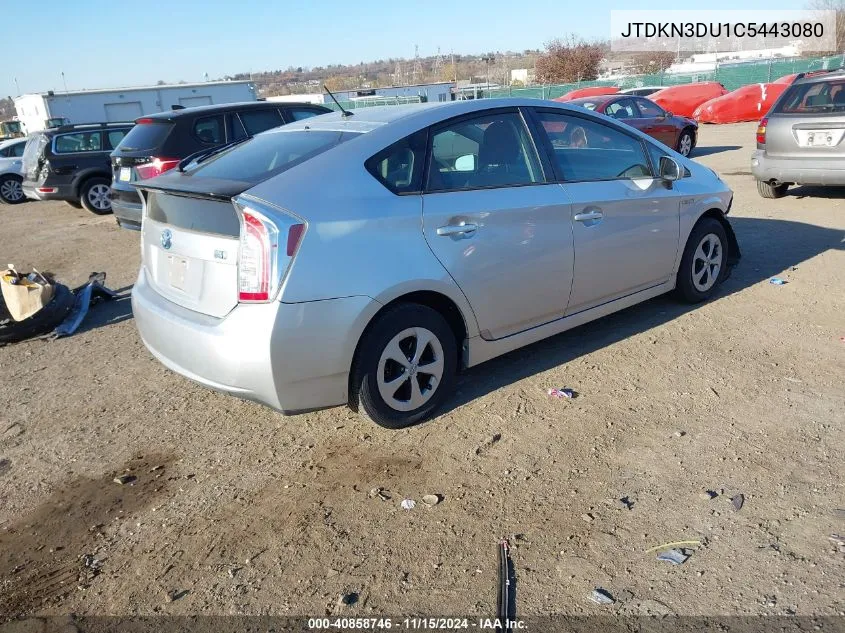 2012 Toyota Prius Two VIN: JTDKN3DU1C5443080 Lot: 40858746