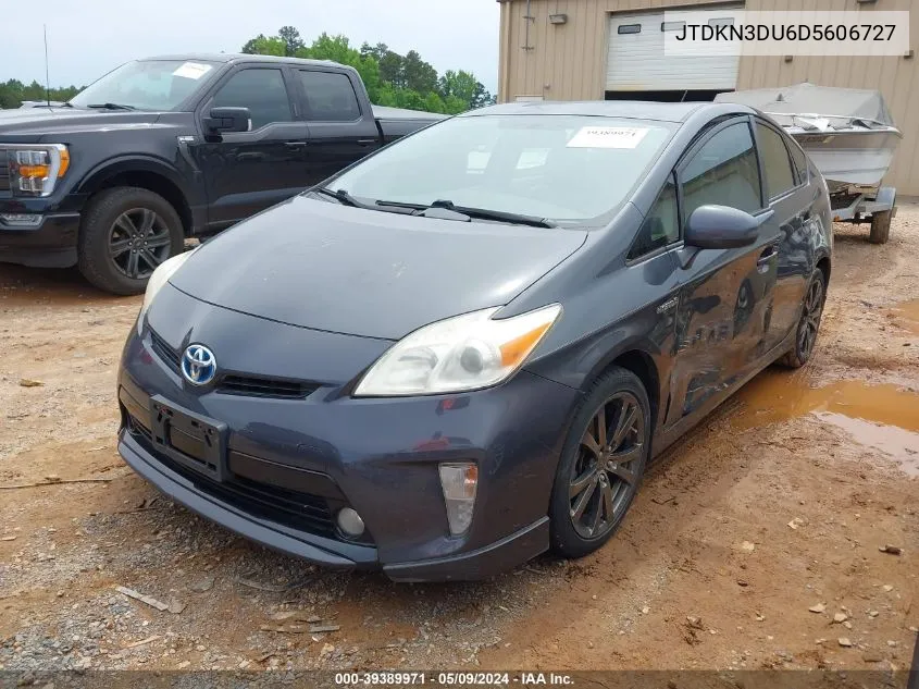 JTDKN3DU6D5606727 2013 Toyota Prius Two