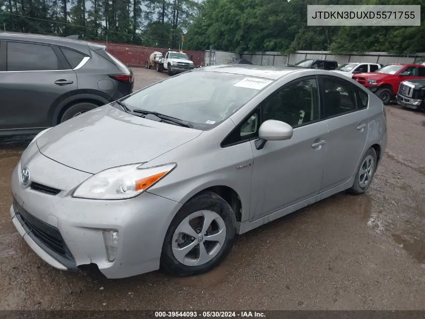 JTDKN3DUXD5571755 2013 Toyota Prius