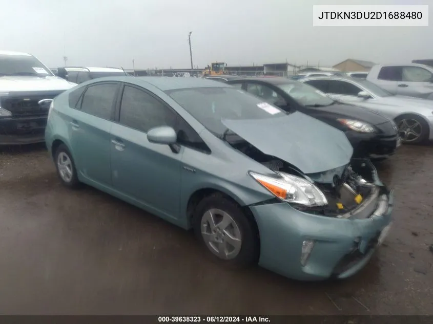 2013 Toyota Prius Three VIN: JTDKN3DU2D1688480 Lot: 39638323