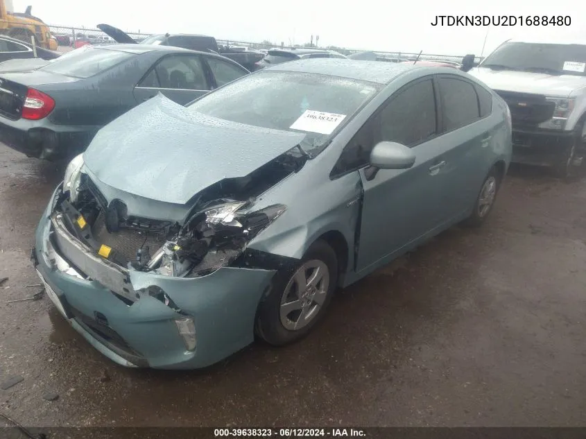 2013 Toyota Prius Three VIN: JTDKN3DU2D1688480 Lot: 39638323