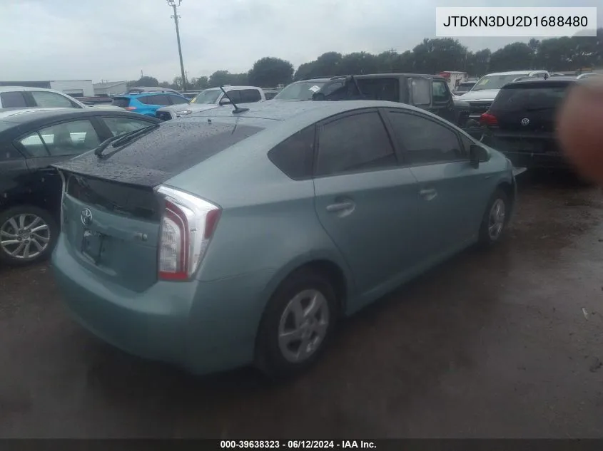 JTDKN3DU2D1688480 2013 Toyota Prius Three